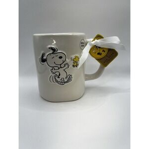 Rae Dunn Peanuts SNOOPY & WOODSTOCK "Best Friends" Coffee Tea‎ Mug